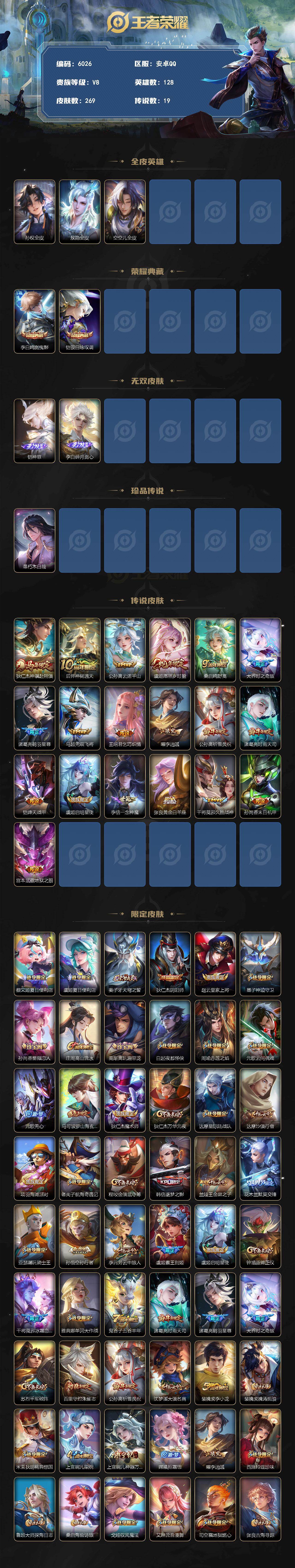 WZLX4243463王者荣耀账号详情图2 WZLX4243463王者荣耀账号详情图2