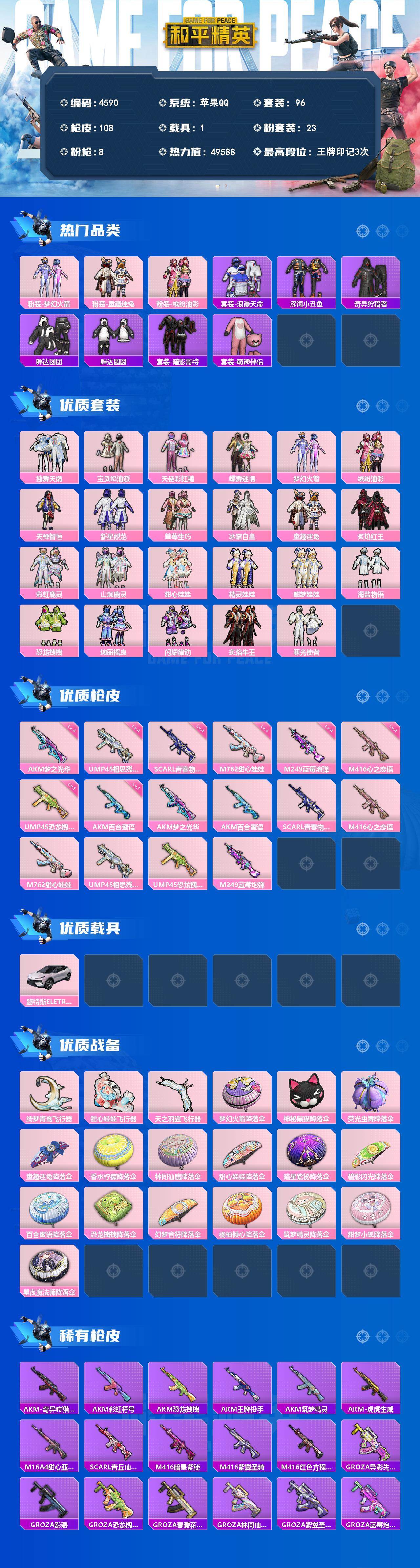 HPLX4134391和平精英账号详情图2