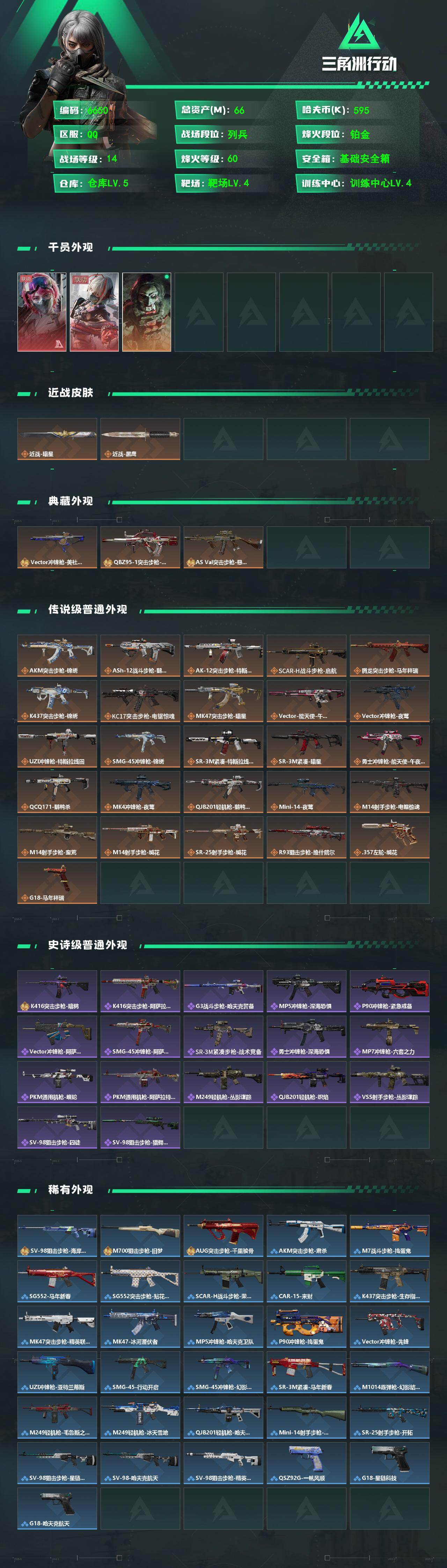 SJZCMW478862三角洲行动账号详情图2