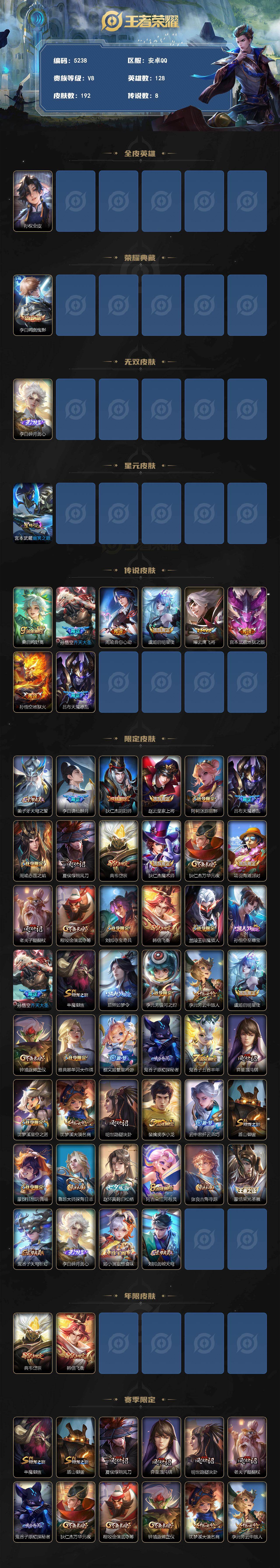 WZQM4246811王者荣耀账号详情图3 WZQM4246811王者荣耀账号详情图3