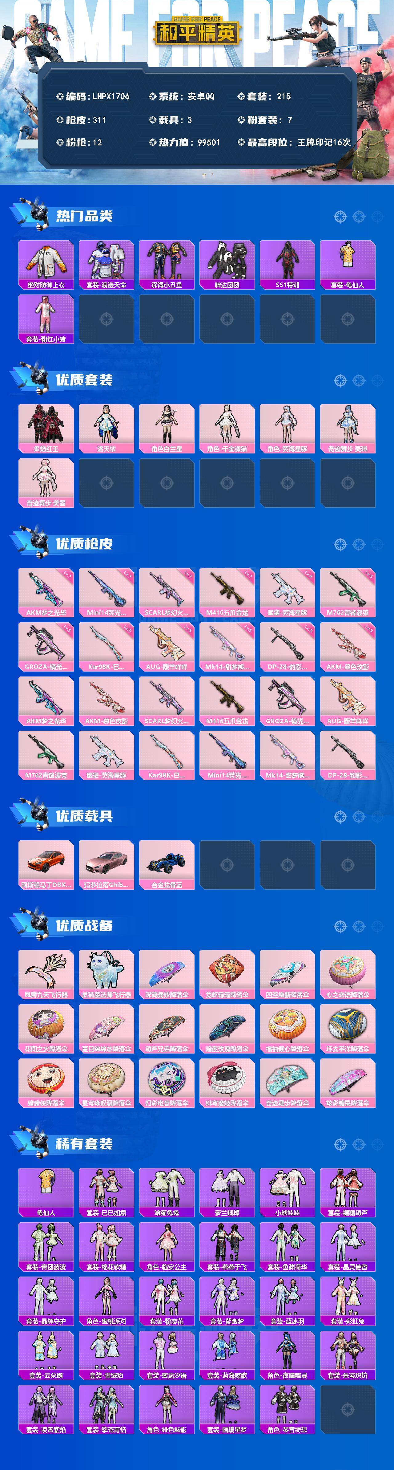 HPLE4135748和平精英账号详情图2