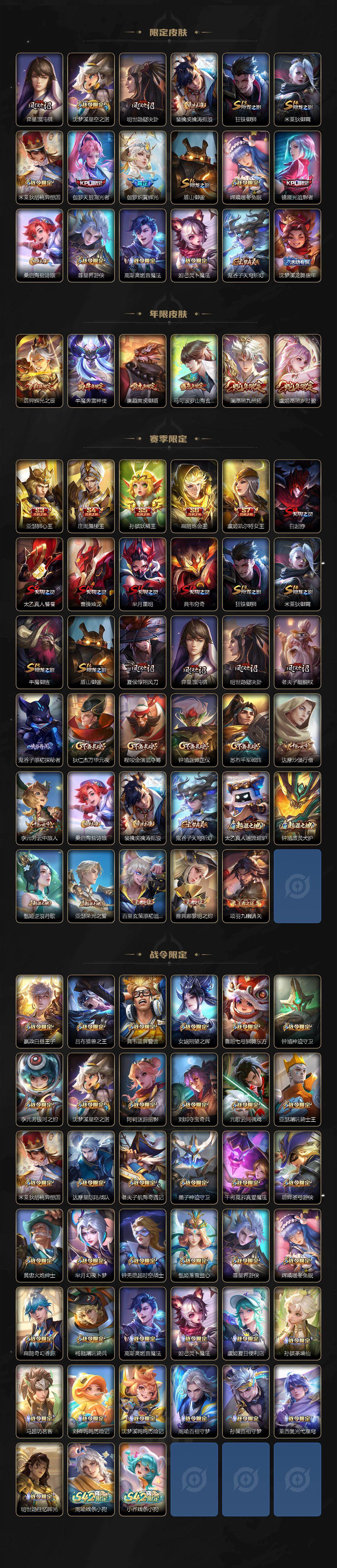 苹果Q-V8-最强王者段位-129英雄-327皮肤-1典藏皮肤-1典藏英雄-2无双-15传说-81史诗
【英雄全皮】:武则天全皮,孙权全皮,钟馗全皮,敖隐全皮,莱西奥全皮
【荣耀典藏】:武则天英雄,