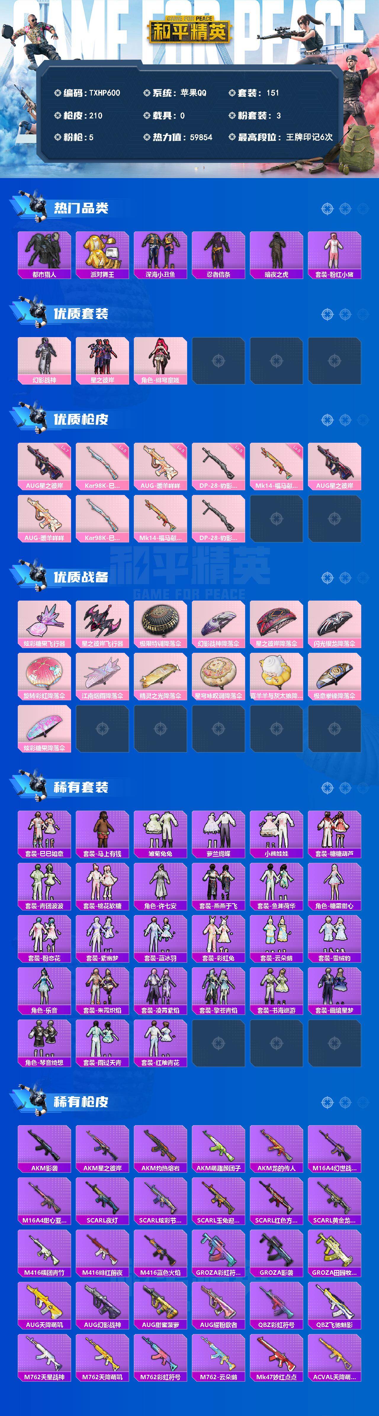 HPQM4139590和平精英账号详情图3