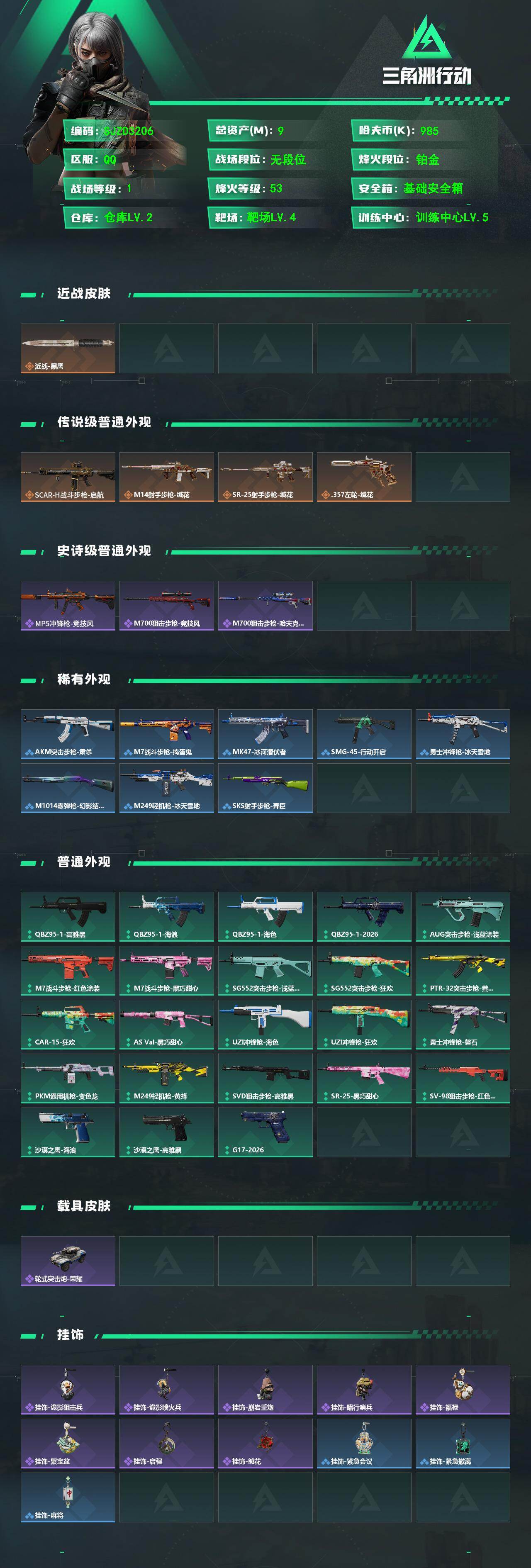 SJZEY475244三角洲行动账号详情图2