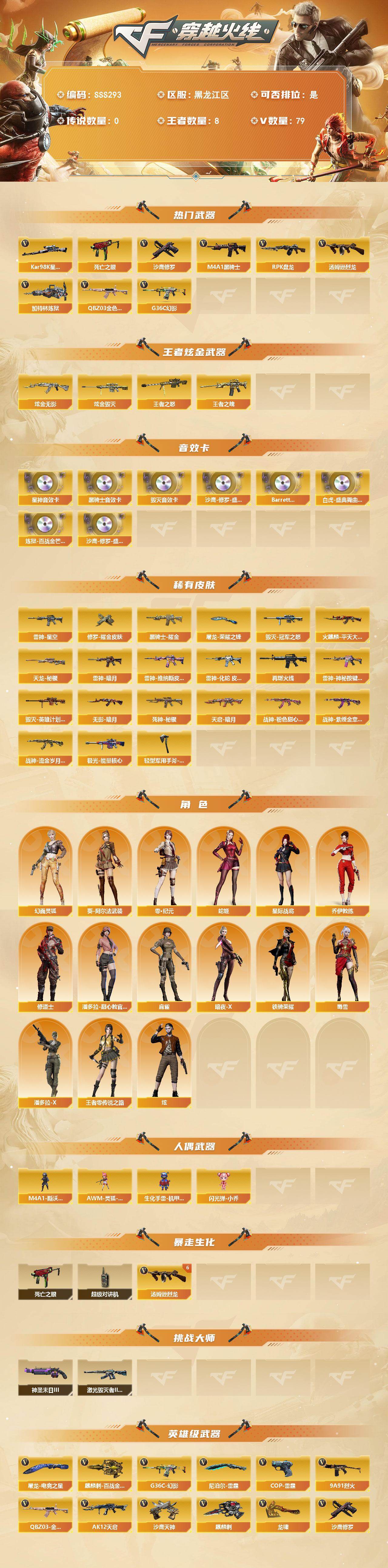 CFQM463450穿越火线账号详情图3