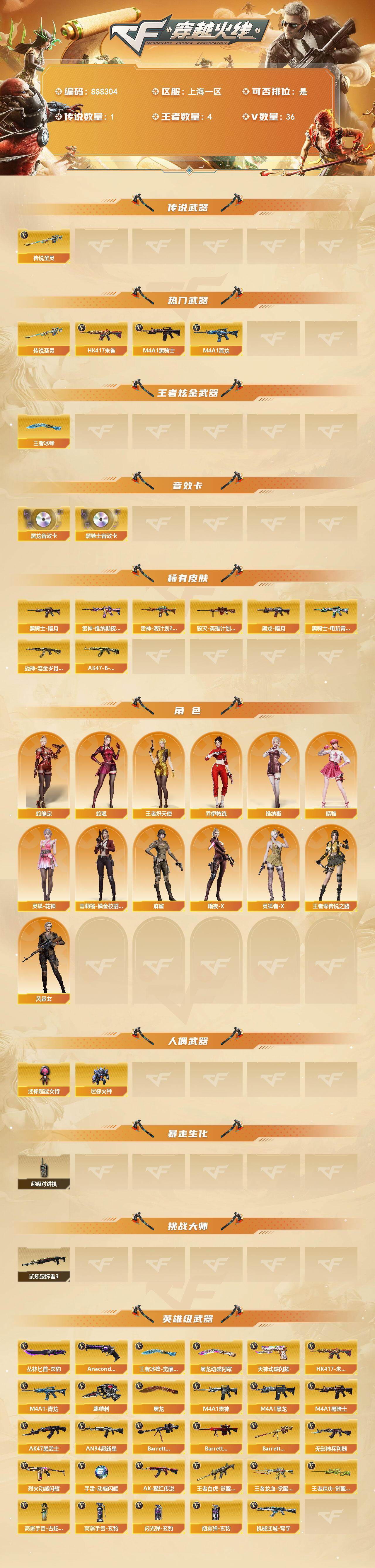 CFQM463718穿越火线账号详情图3