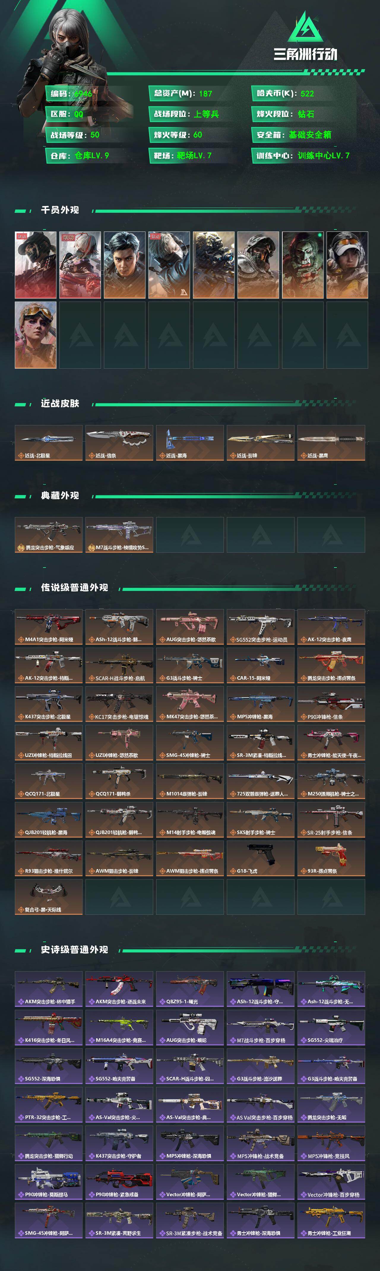 SJZCMW479884三角洲行动账号详情图2