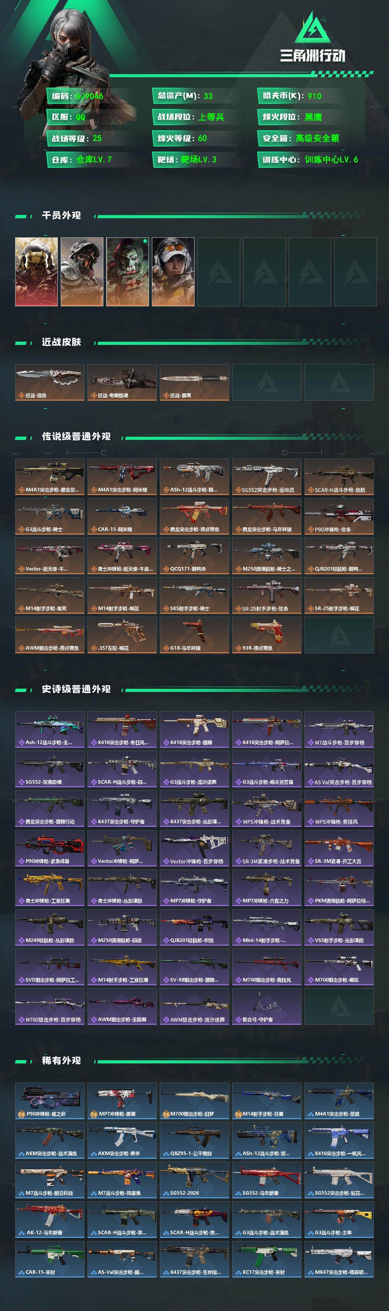 SJZEY476084三角洲行动账号详情图2