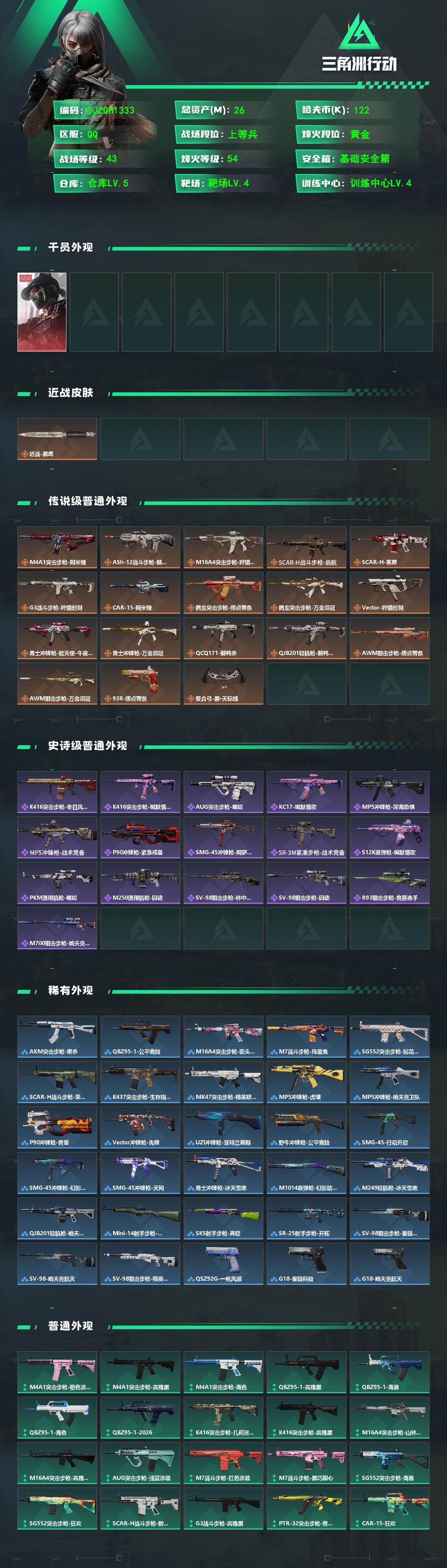 SJZEY476164三角洲行动账号详情图2