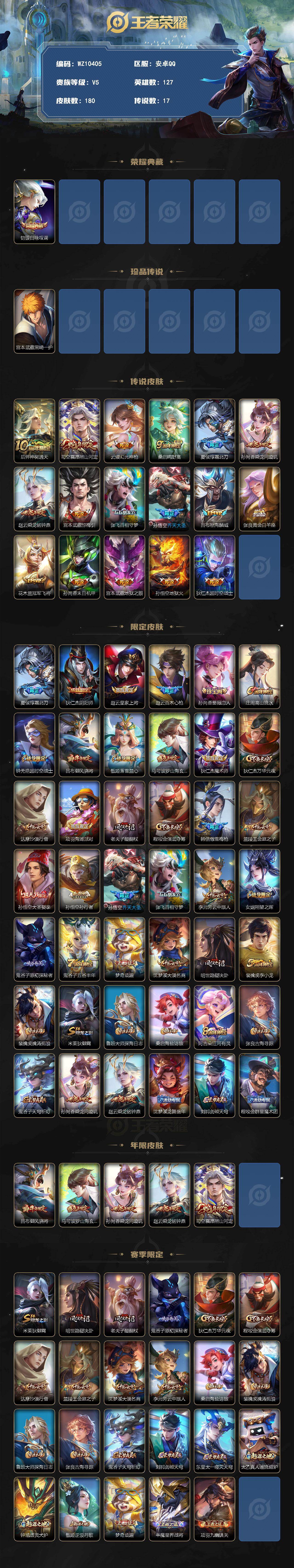 WZXS4270524王者荣耀账号详情图2