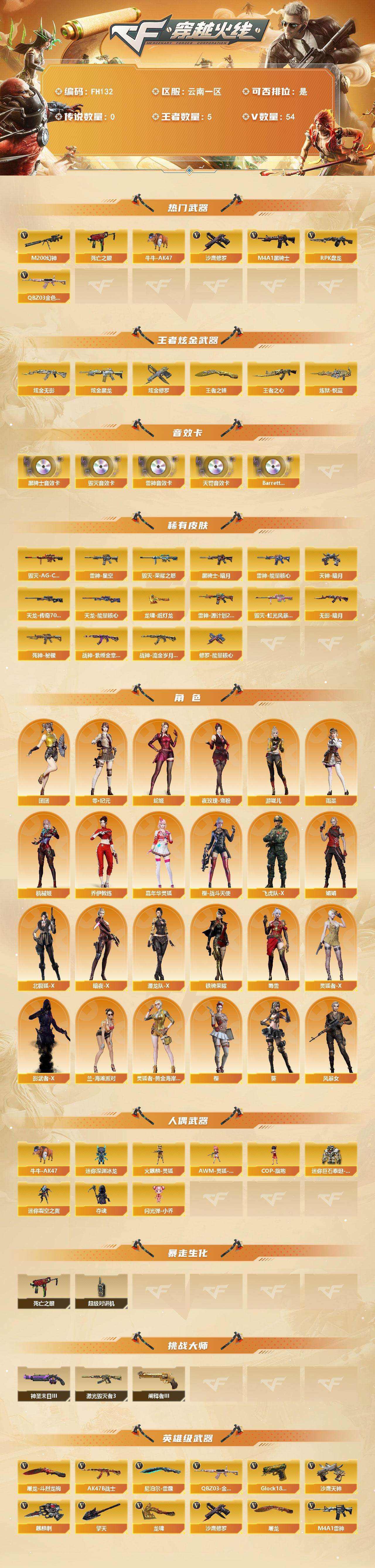 CFQM464163穿越火线账号详情图3