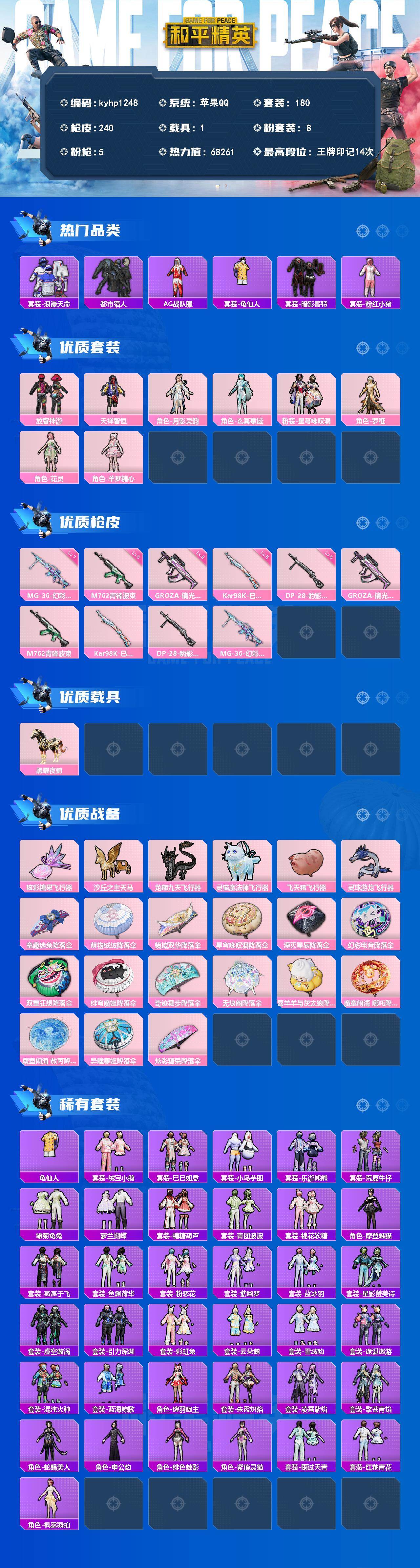 HPQM4141125和平精英账号详情图3