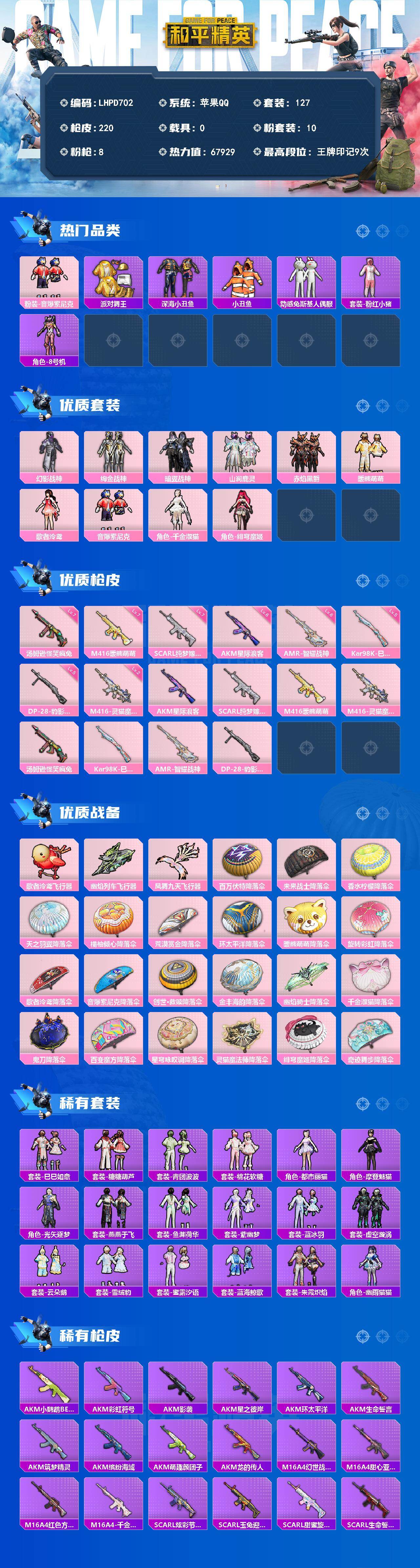 HPLE4139098和平精英账号详情图2