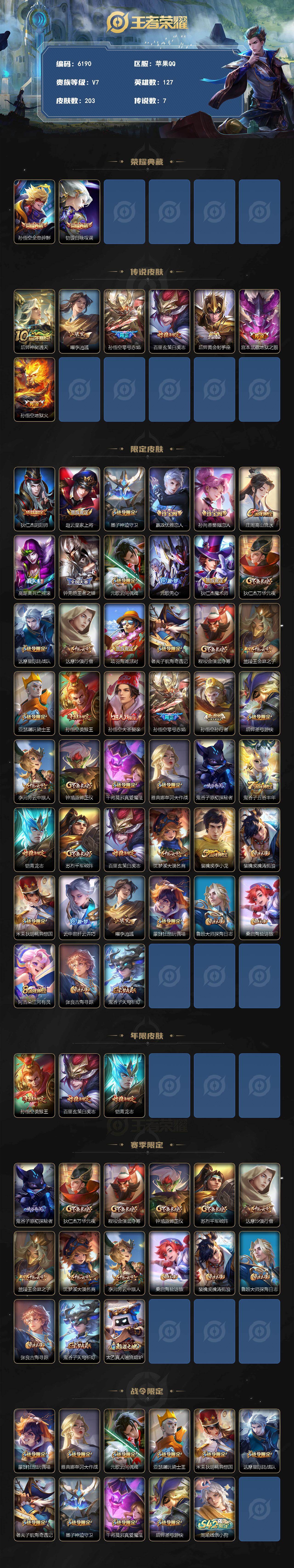 WZLX4249811王者荣耀账号详情图2