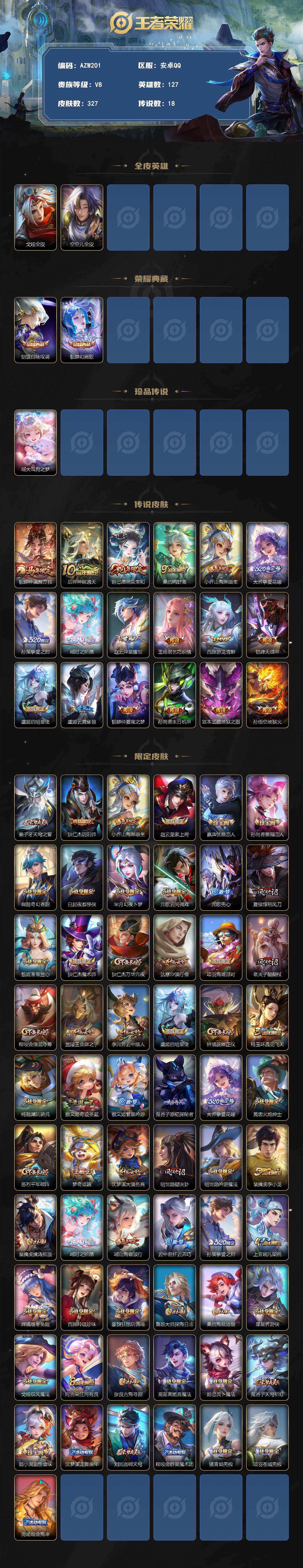 WZQM4245324王者荣耀账号详情图3