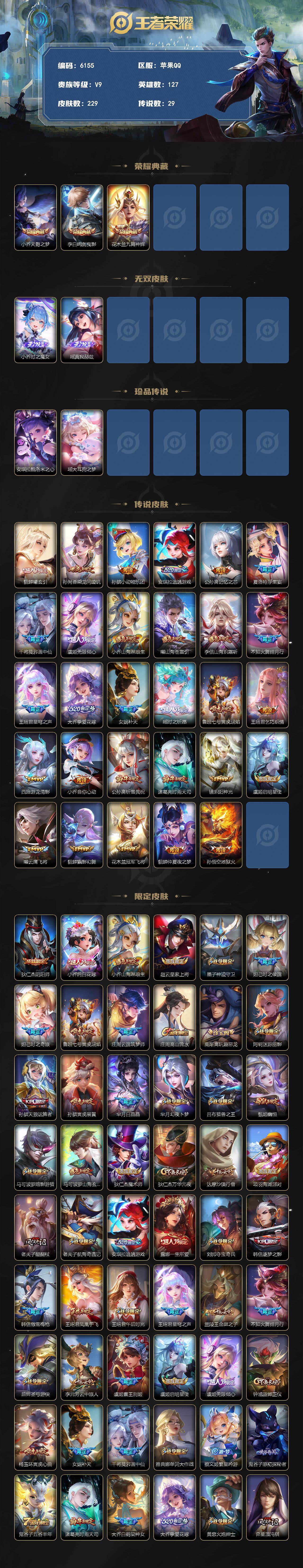 WZLX4247931王者荣耀账号详情图2