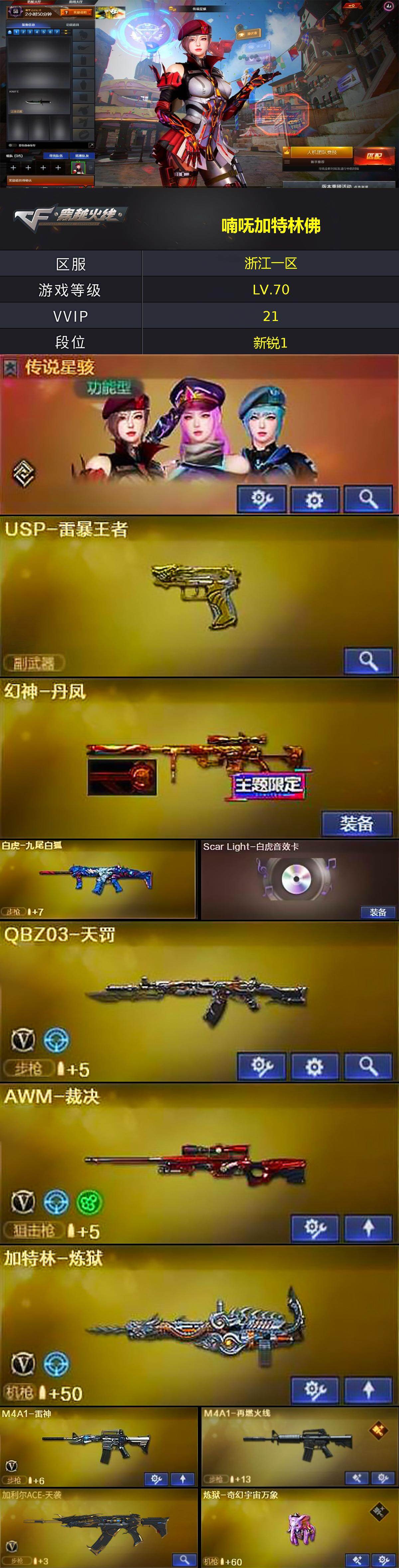 CFLX464064穿越火线账号详情图2