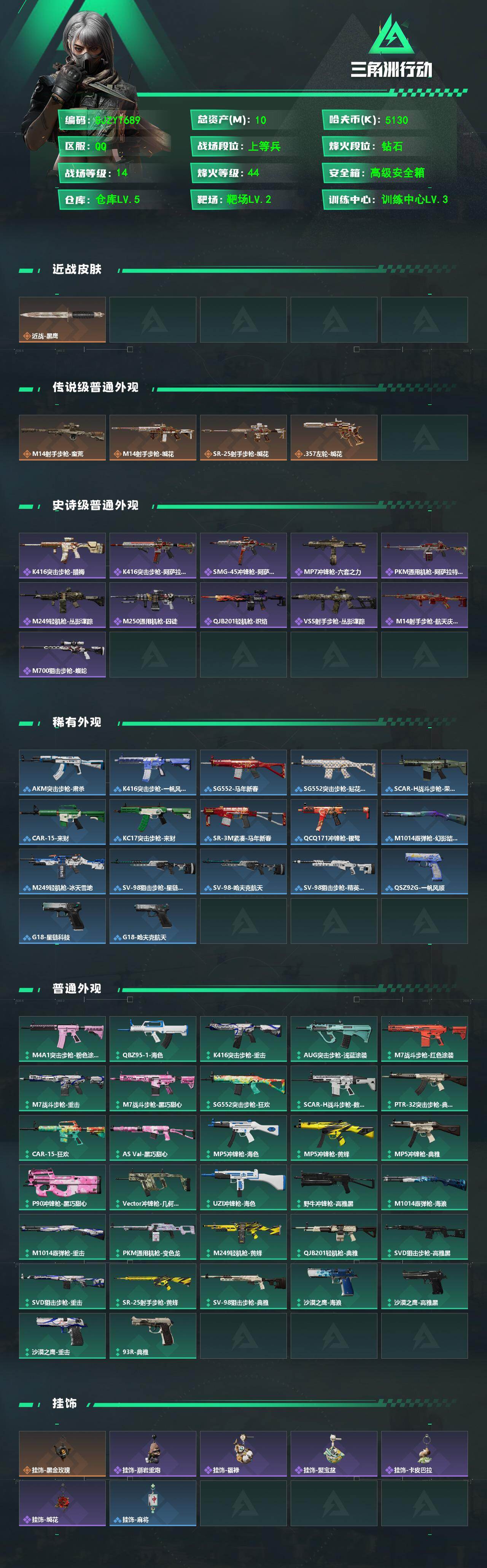 SJZEY476712三角洲行动账号详情图2