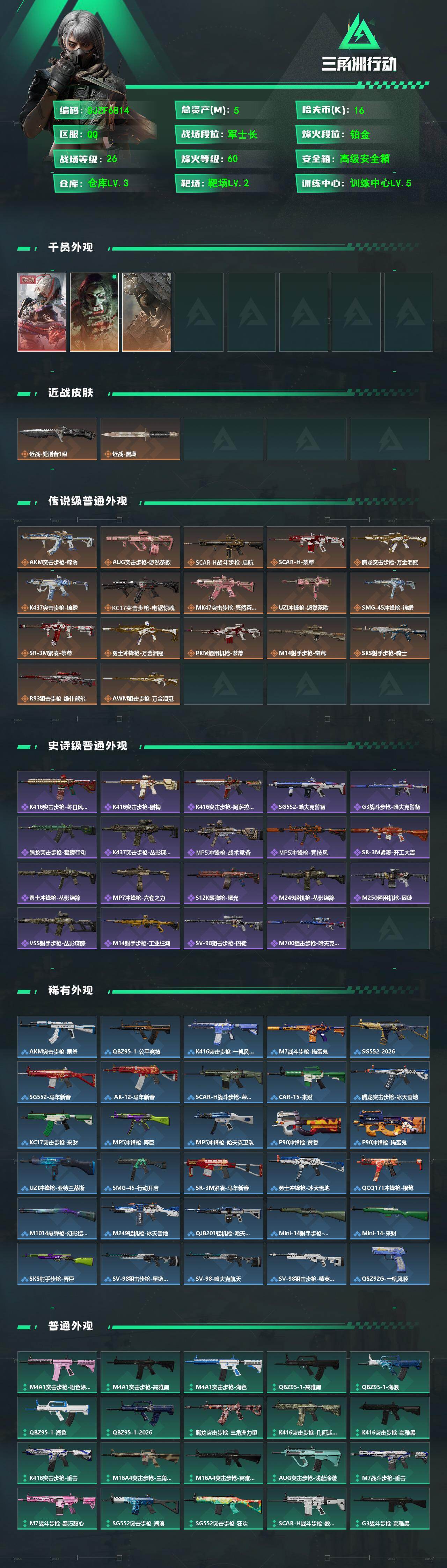 SJZEY476750三角洲行动账号详情图2