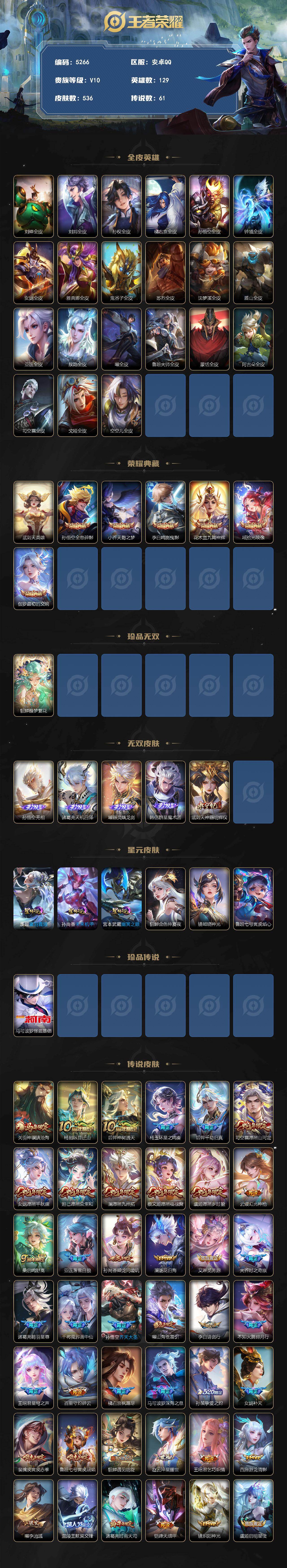 WZQM4257515王者荣耀账号详情图3