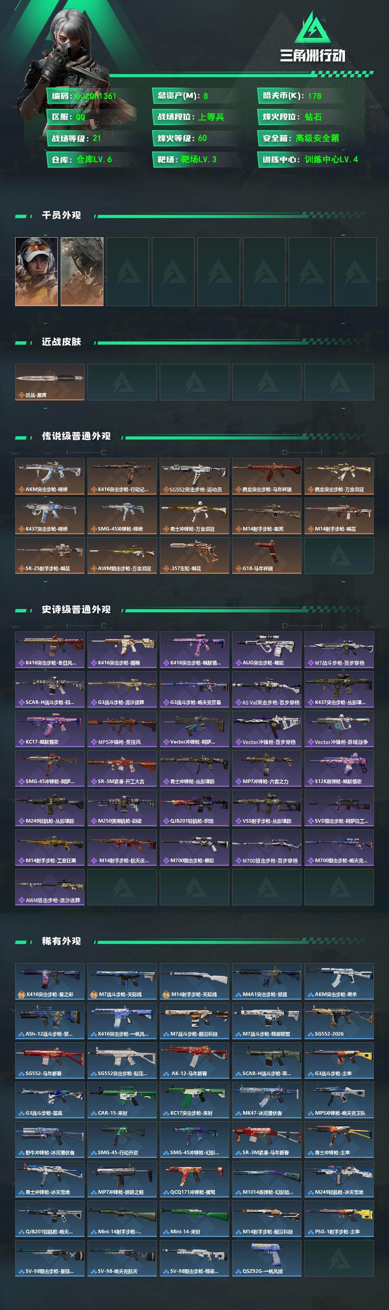 SJZEY477035三角洲行动账号详情图2