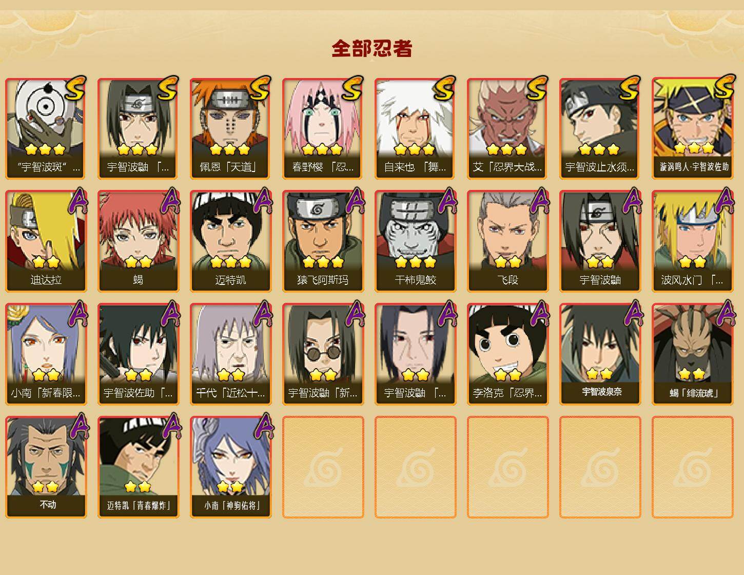 HYLX422778火影忍者账号详情图2