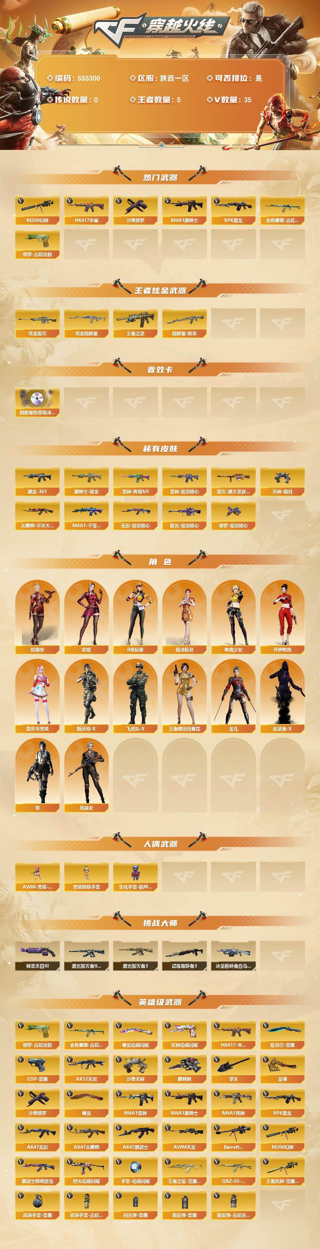 CFQM463553穿越火线账号详情图3