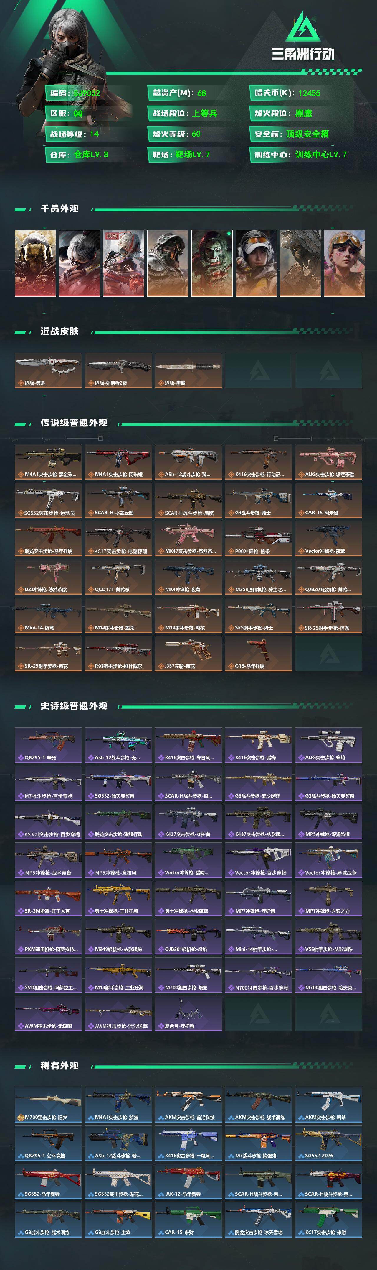 SJZEY475735三角洲行动账号详情图2 SJZEY475735三角洲行动账号详情图2