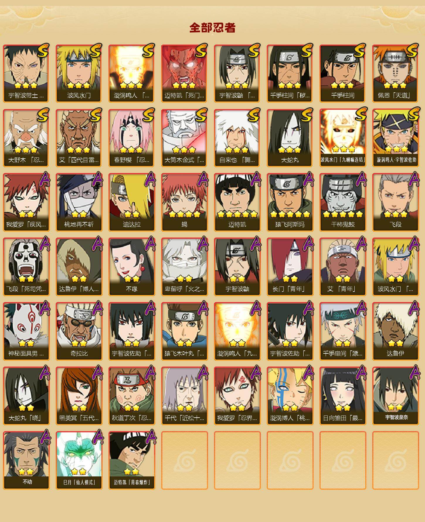 HYLX422263火影忍者账号详情图2 HYLX422263火影忍者账号详情图2