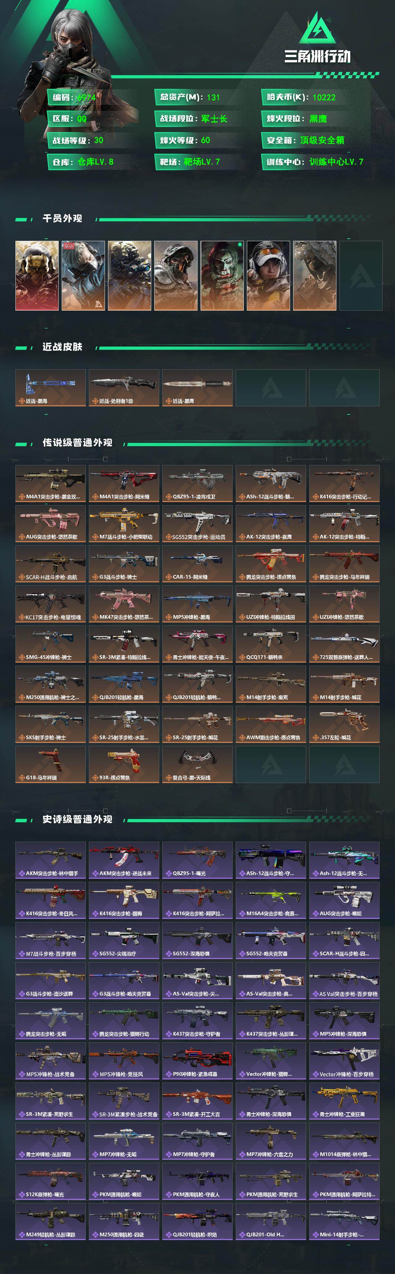 SJZCMW480462三角洲行动账号详情图2