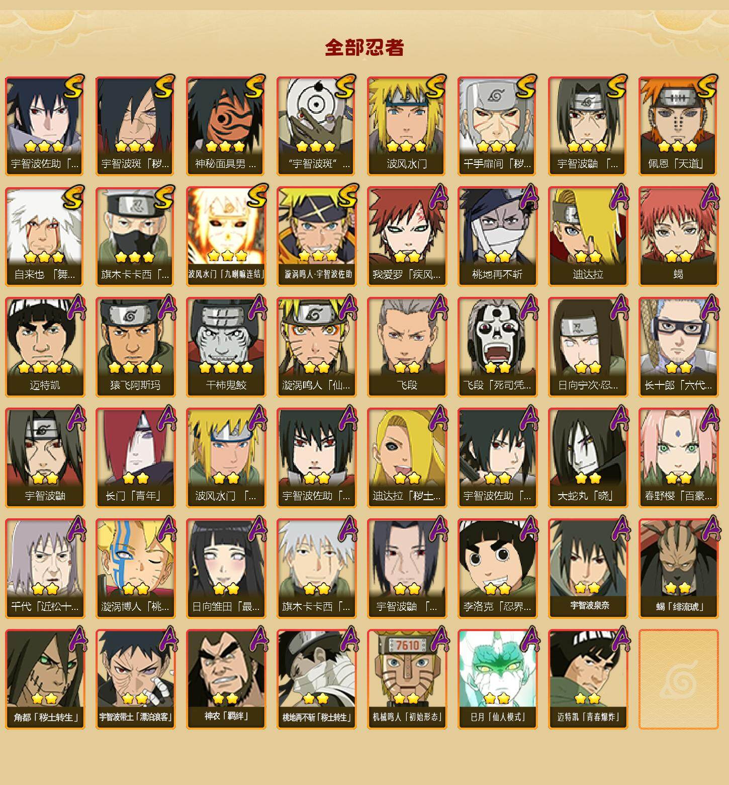 HYLX422278火影忍者账号详情图2 HYLX422278火影忍者账号详情图2