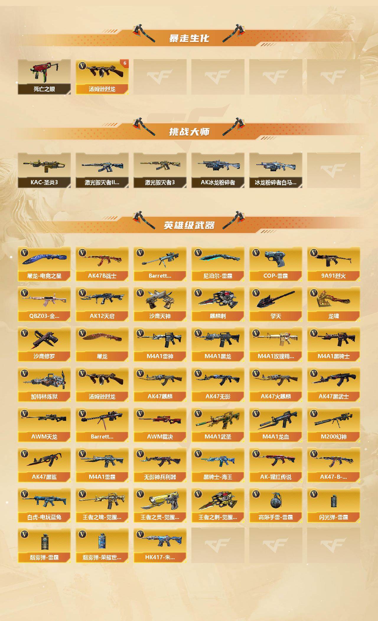 CFLX464018穿越火线账号详情图3 CFLX464018穿越火线账号详情图3