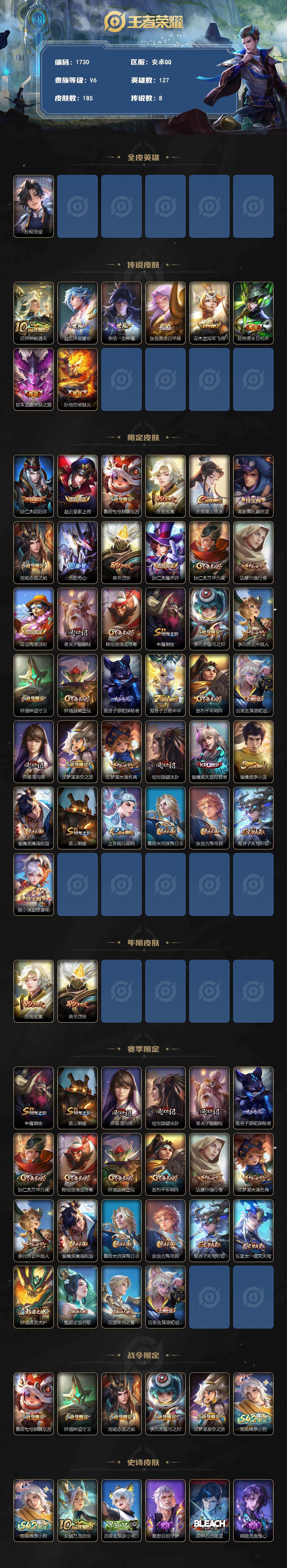 WZCMW4257373王者荣耀账号详情图2