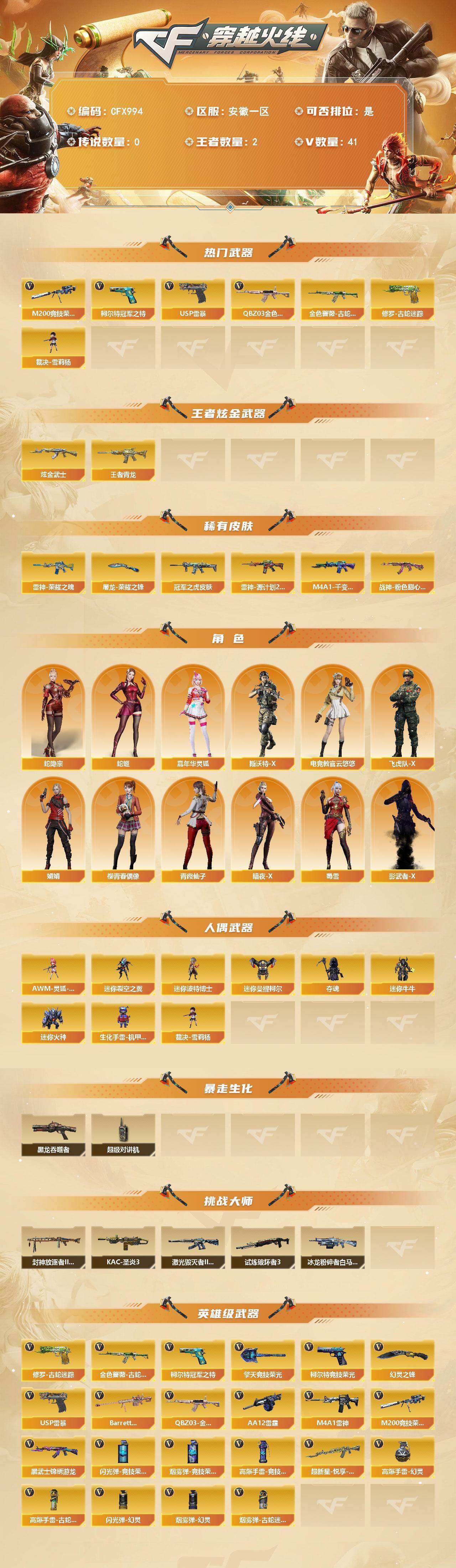 CFEY463994穿越火线账号详情图2
