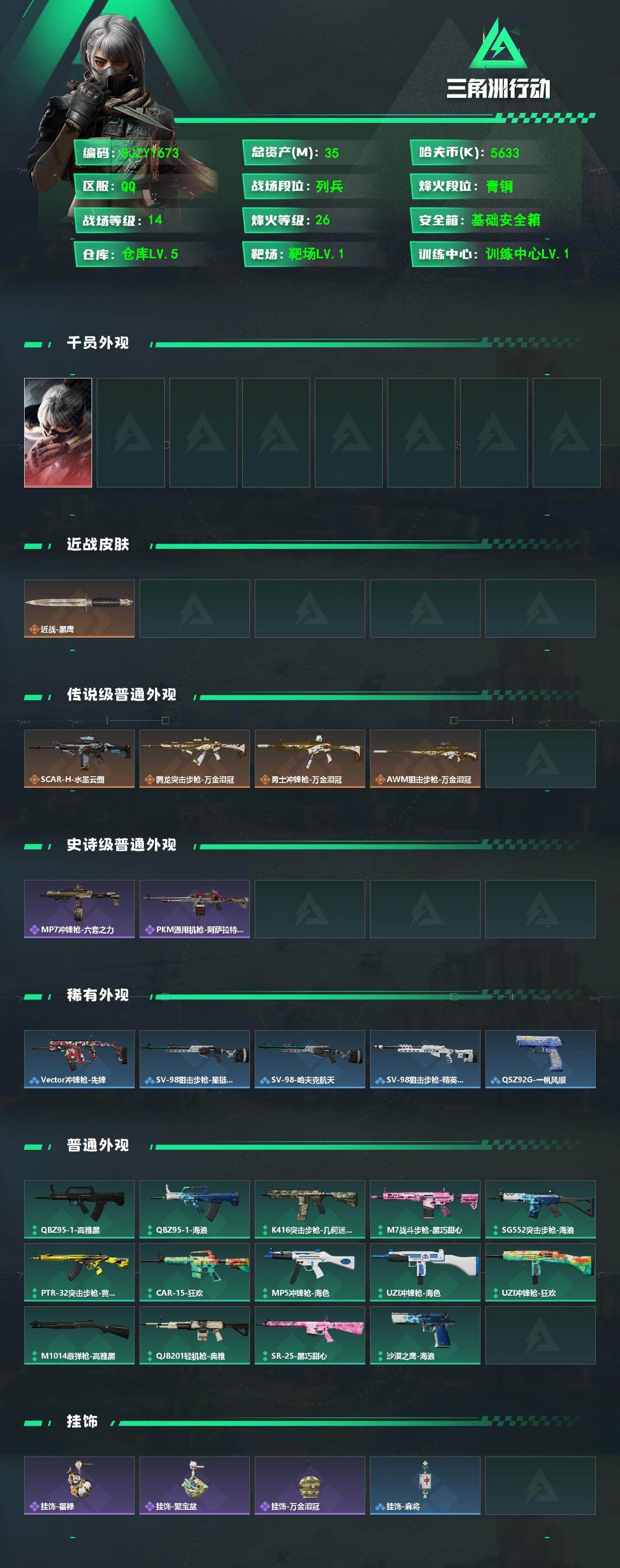 SJZEY476961三角洲行动账号详情图2