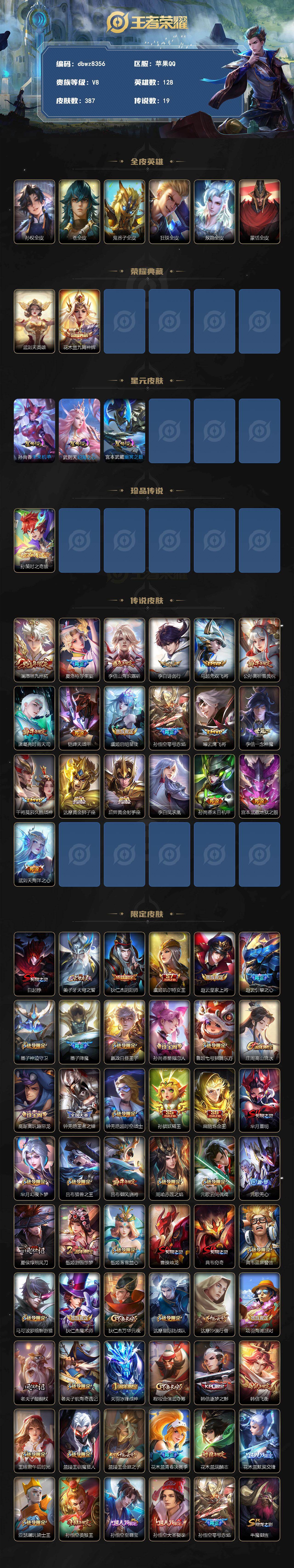 WZQM4248443王者荣耀账号详情图3