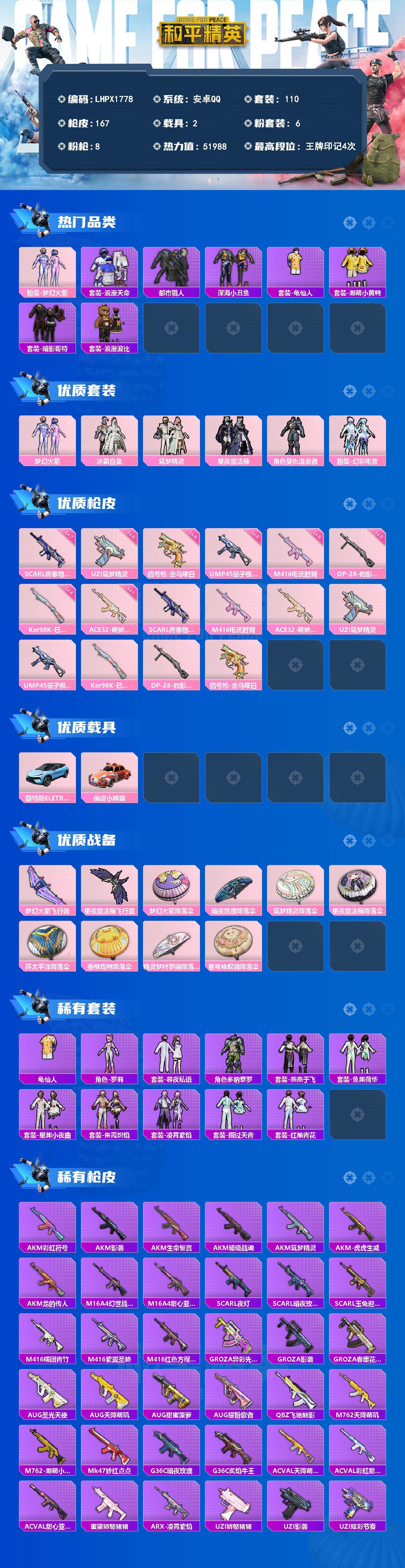 HPLE4139244和平精英账号详情图2