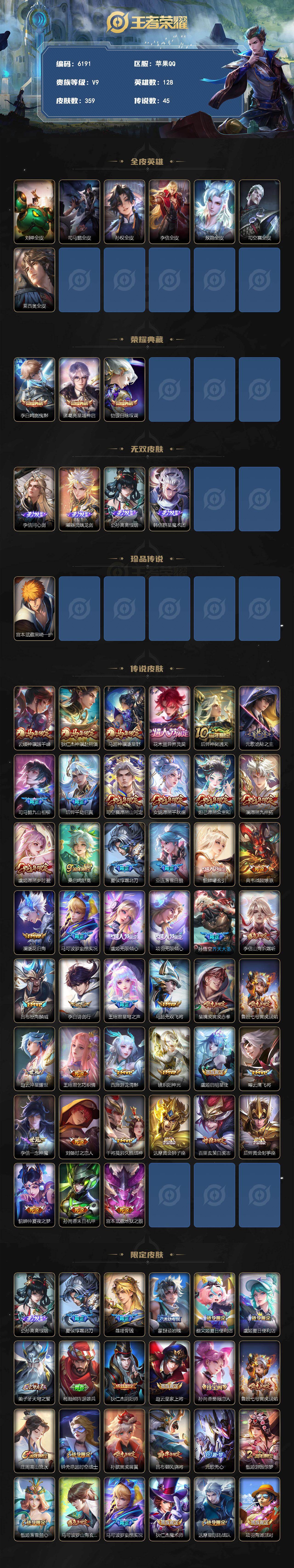 WZLX4249816王者荣耀账号详情图2