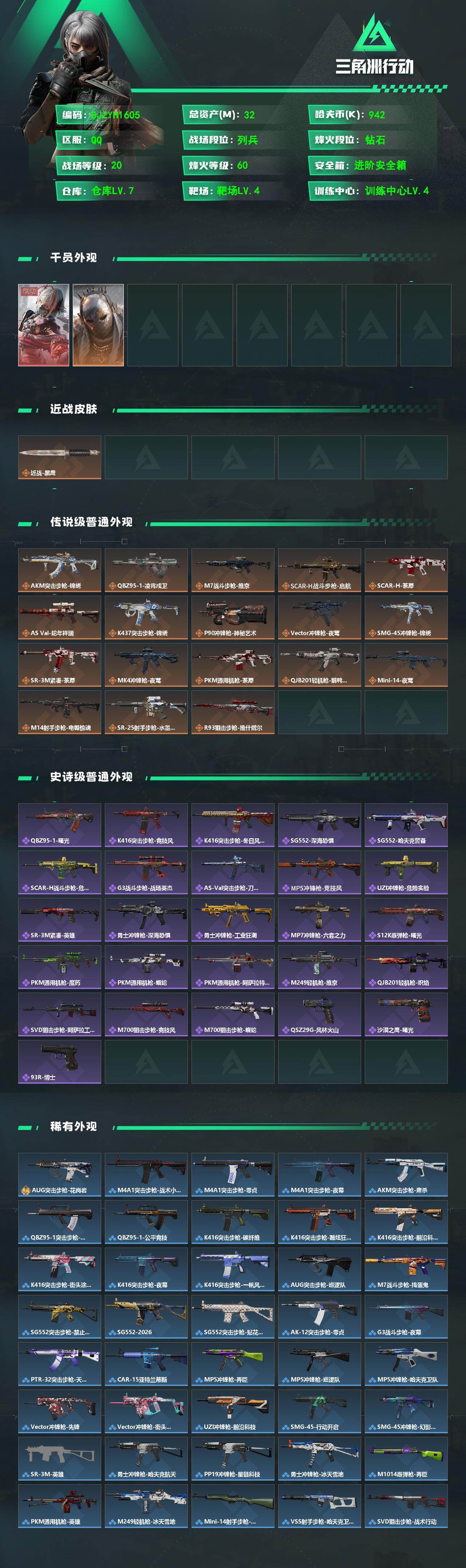 SJZEY477458三角洲行动账号详情图2