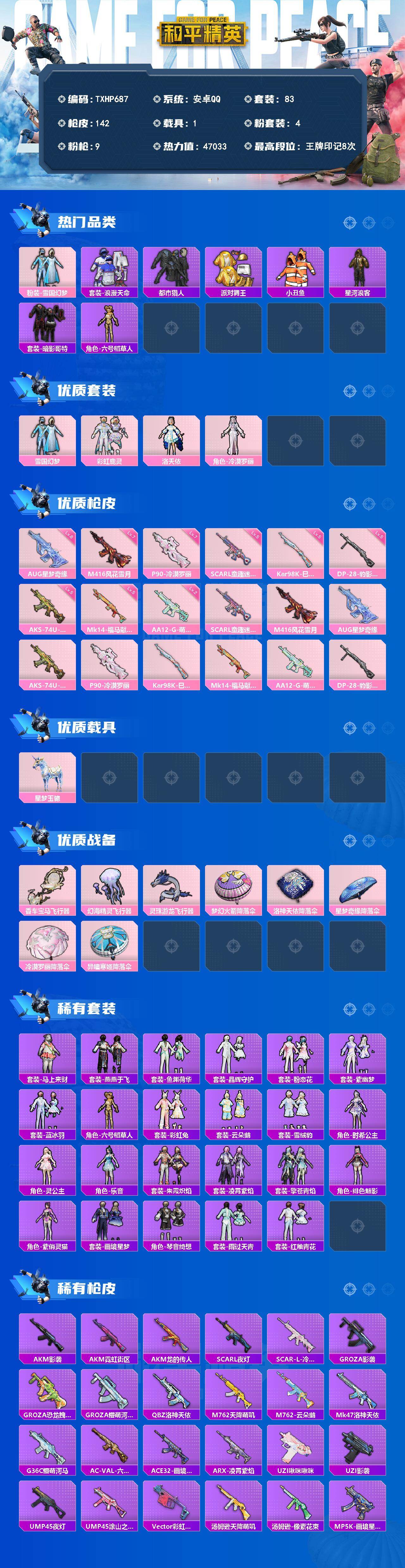 HPQM4140242和平精英账号详情图3