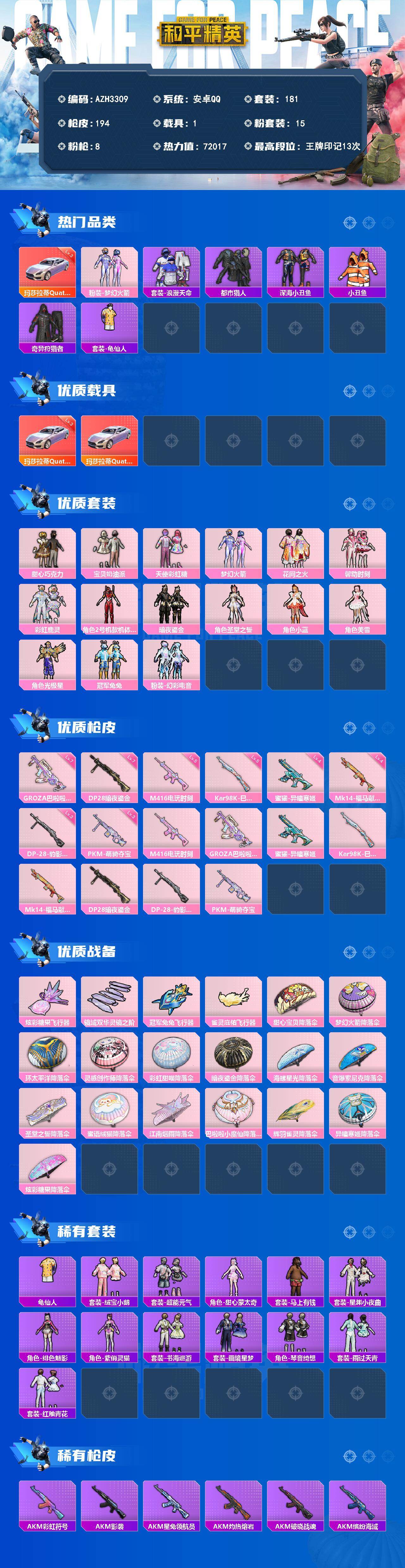 HPQM4138730和平精英账号详情图3