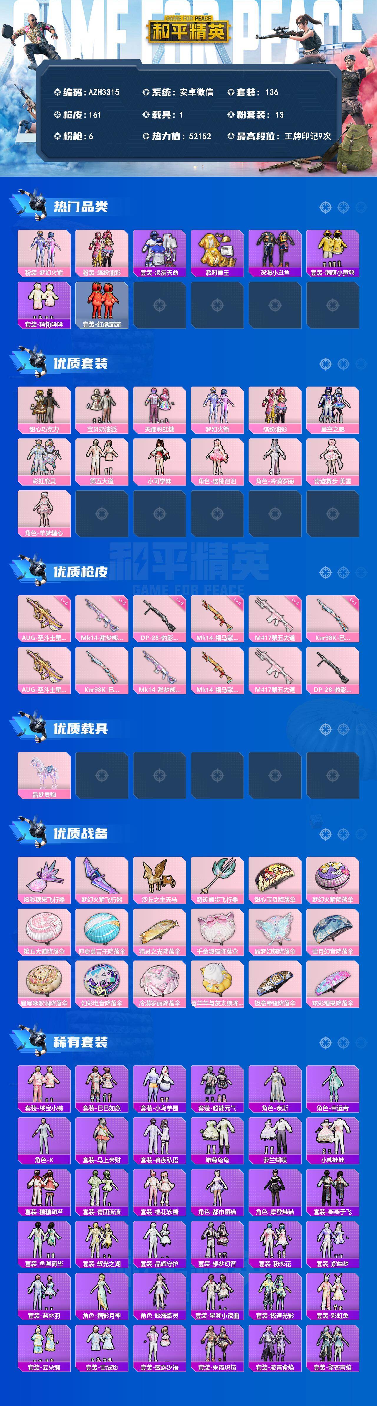 HPQM4138812和平精英账号详情图3