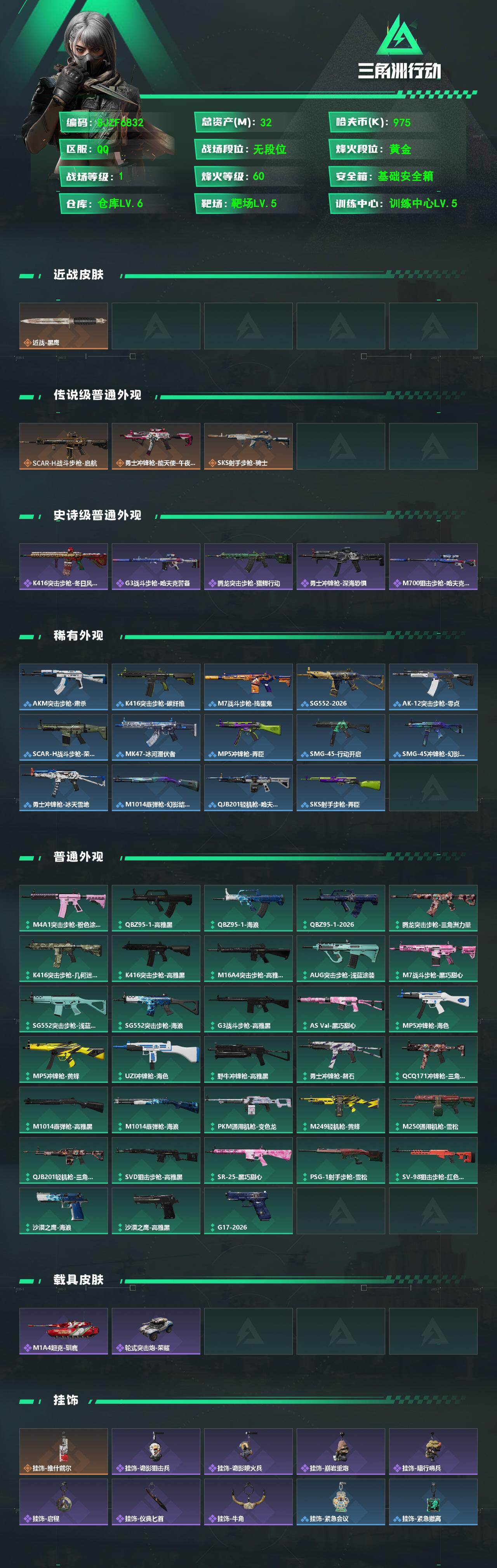 SJZEY477612三角洲行动账号详情图2