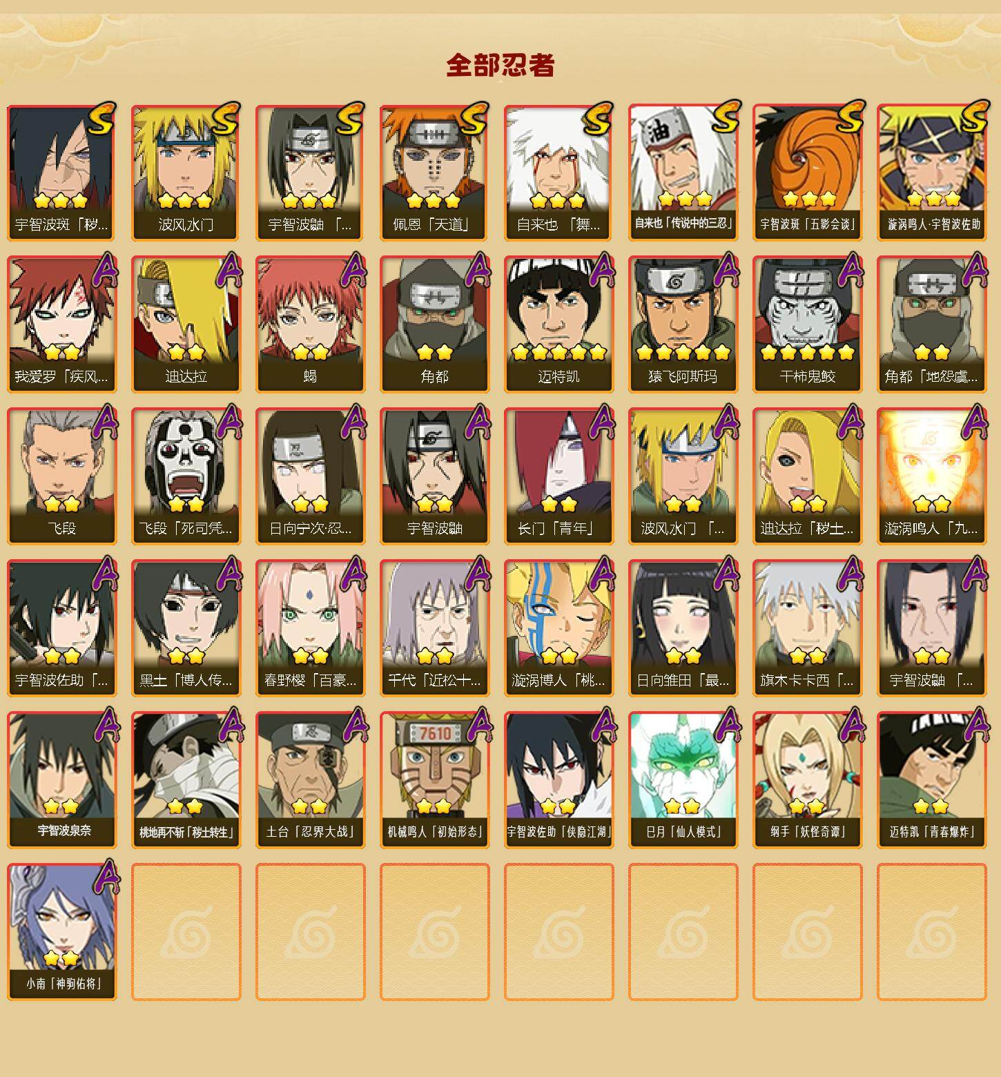 HYBSY425169火影忍者账号详情图2 HYBSY425169火影忍者账号详情图2