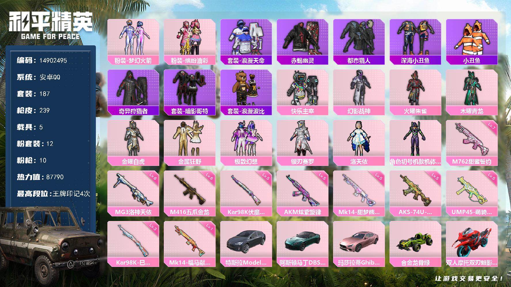 HPDN4138806和平精英账号详情图7 HPDN4138806和平精英账号详情图7