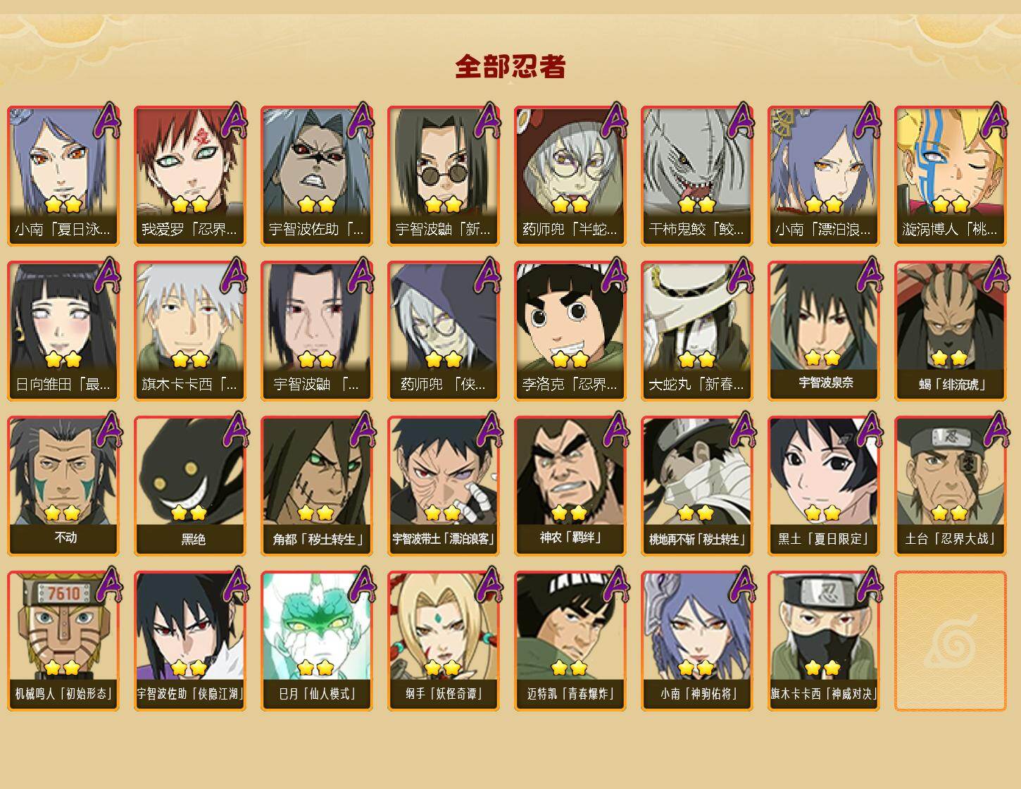 HYLX423074火影忍者账号详情图3