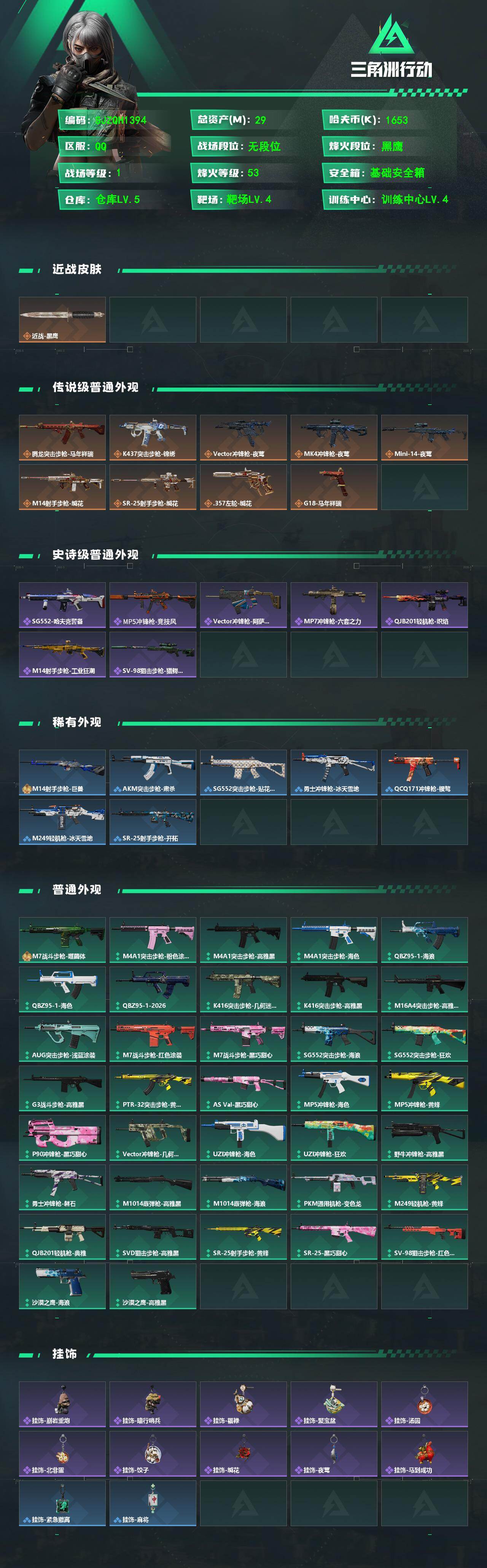 SJZEY477926三角洲行动账号详情图2