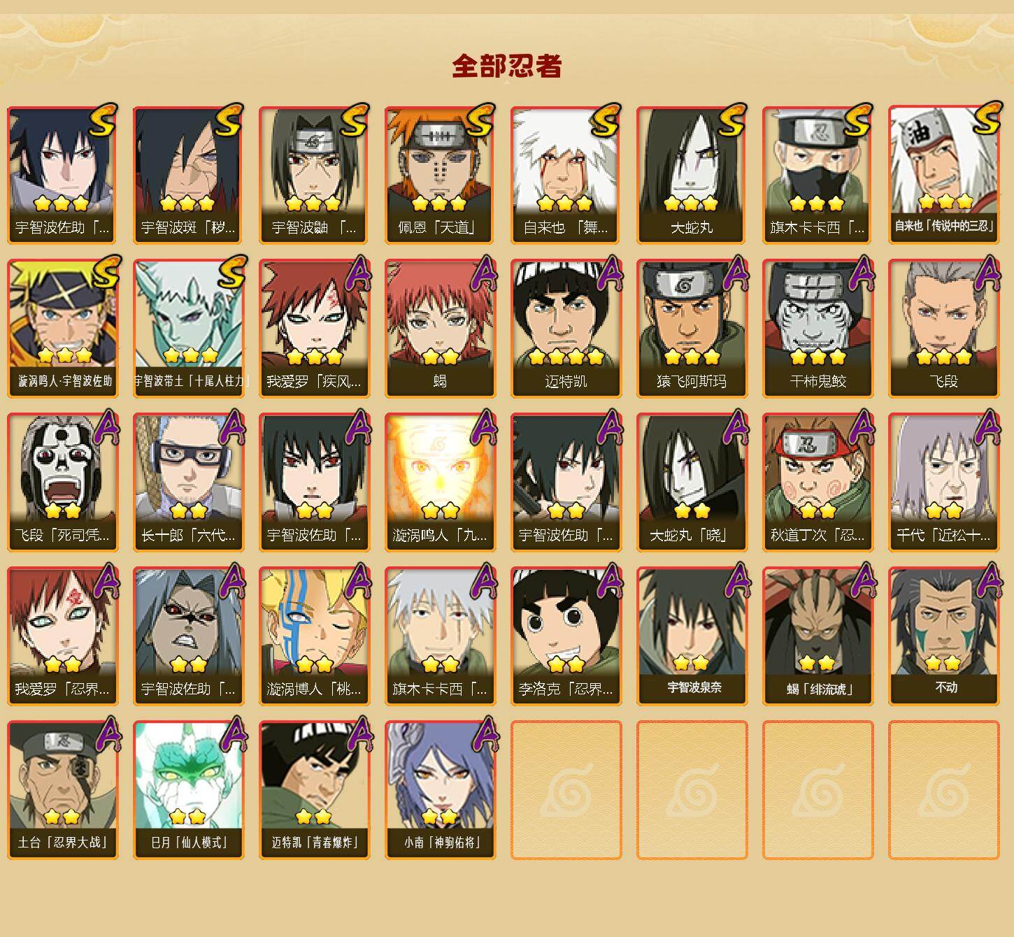 HYEY422898火影忍者账号详情图2 HYEY422898火影忍者账号详情图2