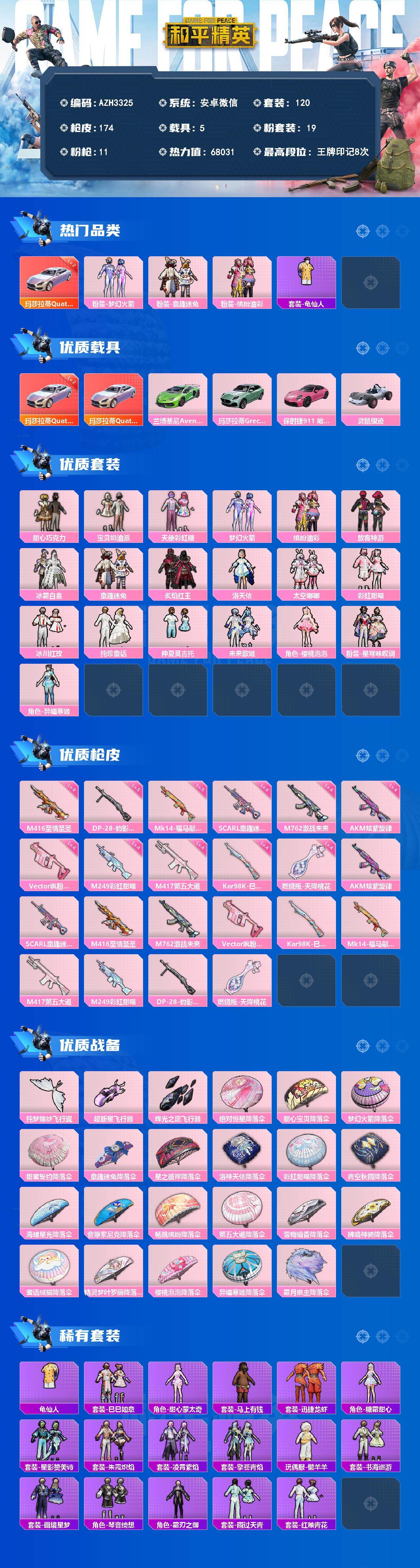 HPQM4140046和平精英账号详情图3