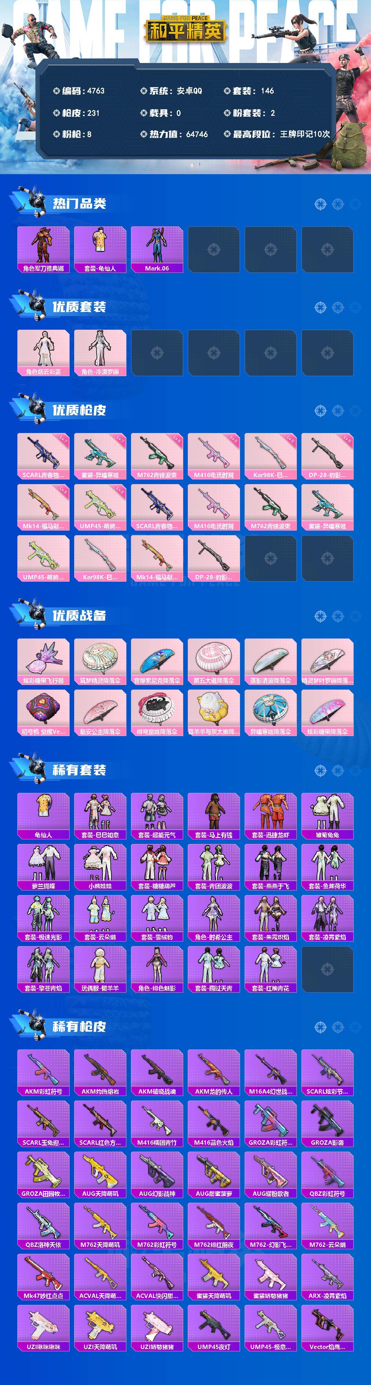 HPLX4140266和平精英账号详情图2